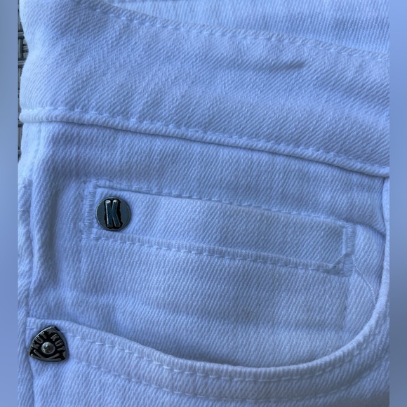 Kut from the Kloth White Stretch Denim Jeans Size 8 - Picture 7 of 10
